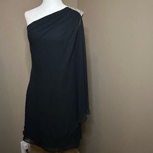 Women skinny dress formal dress sleeveless black color size 2